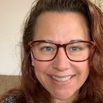 Stephanie L. - Burgundy Orange - horn - acetate