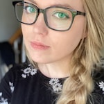 Hazel V. - Black - rectangle - acetate