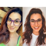 Desirae W. - Purple - oval - acetate