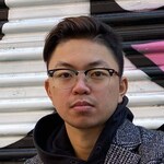 Jeremy J. P. C. - Black Silver - browline - acetate-metal