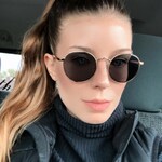 Olivia A. - Golden - round - metal