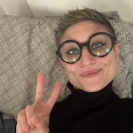 Shea D. - Blue - round - acetate