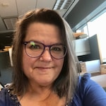 Renée F. - Purple - oval - acetate