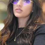 Caroline R. - Golden - geometric - metal