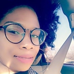 Jalissa C. - Matte Black/Gunmetal - round - plastic