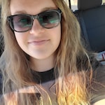 Kirsten K. - Black - rectangle - acetate