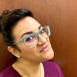 Alexandra M. - Clear Blue - rectangle - acetate