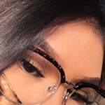 Patricia B. - Silver/Floral - browline - plastic-metal