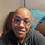 Brandi E. - Black - round - acetate-metal