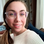 Katherine B. - Clear - rectangle - acetate