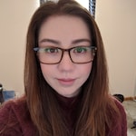 Christine J. - Brown Striped - rectangle - acetate