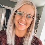 Kristen B. - Matte Silver - aviator - metal