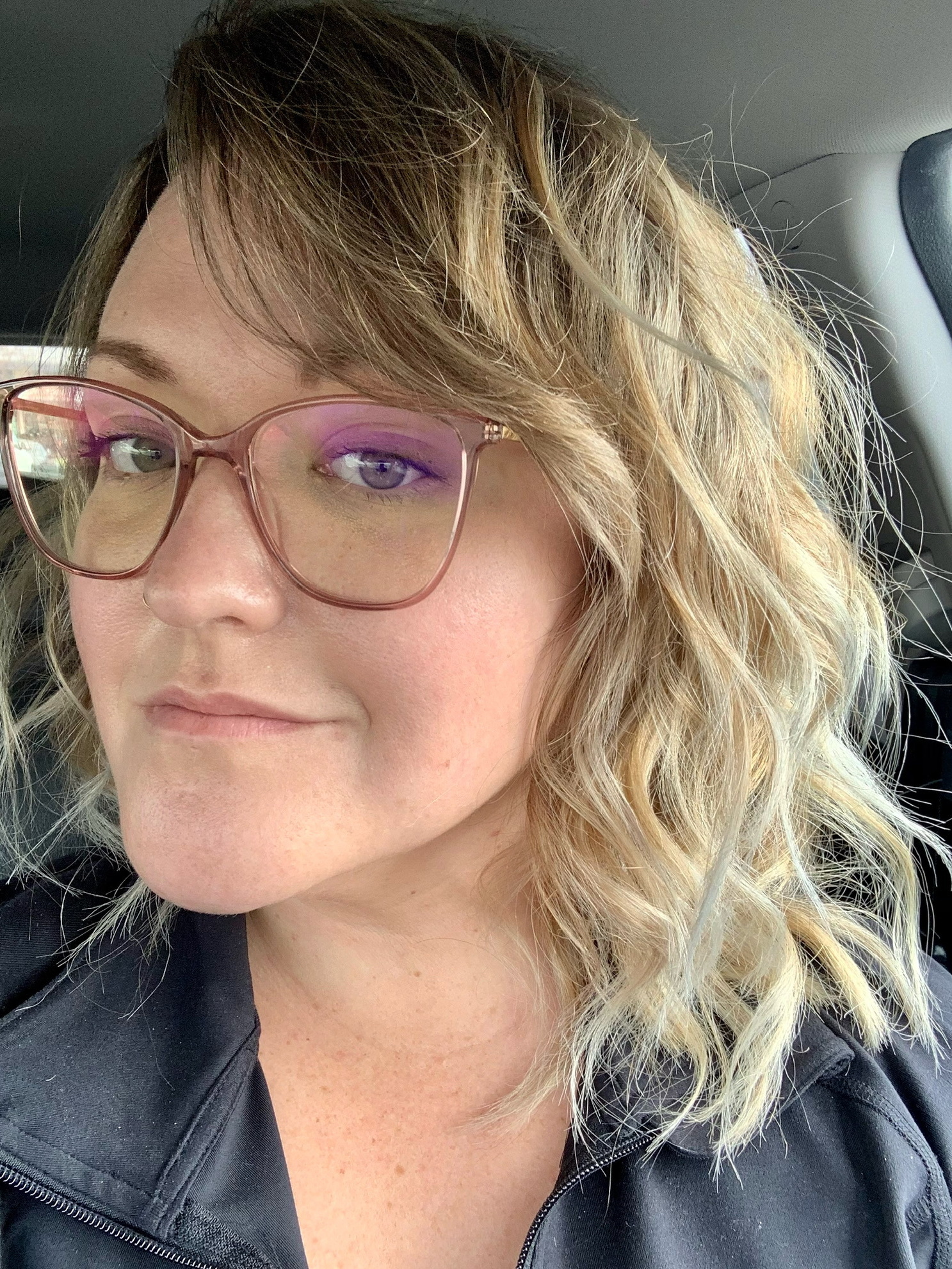 Aroma SubtlyCurved Clear Pink Glasses EyeBuyDirect