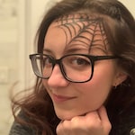 Ashley C. - Black - rectangle - acetate