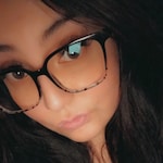 Norma R. - Black Clear - square - plastic