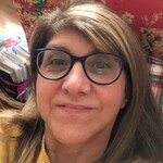 Barbara H. - Blue Striped - horn - acetate