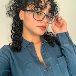 Kayla De La C. - Abyssal Blue - rectangle - plastic