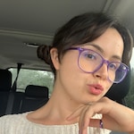 Danielle F. - Purple - oval - acetate