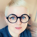 Stacey B. - Blue - round - acetate