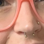 Amanda B. - Coral - horn - acetate-metal