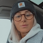 Emma H. - Brown Striped - round - acetate-metal