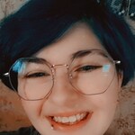 Robyn S. H. - Navy & Gold - geometric - metal