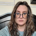 Janel D. - Dark Gray - round - acetate-metal