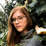 Megan D. - Matte Champagne - round - acetate