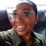 Angela M. - Brown - rectangle - metal