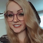 Haley S. - Clear Purple - round - plastic