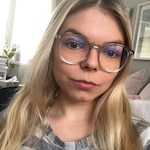 Nicole - Gray Clear - round - acetate