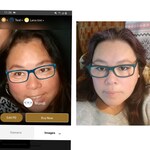 Aimee P. - Teal - rectangle - acetate