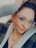 Kelly W. - Clear/Gray - oval - acetate