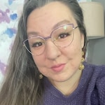 Nathalie T. - Clear Purple & Gold - horn - acetate-metal