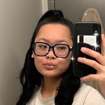 Christine N. - Teal - rectangle - acetate