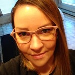 Amber D. - Matte Pink - rectangle - plastic