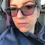 Laurie R. - Matte Gray - rectangle - plastic