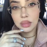 emily F. - Golden/Brown - rectangle - metal