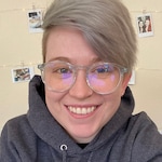 Delaney T. - Clear Blue - geometric - acetate