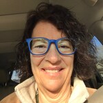 Charlene D. - Blue - square - plastic