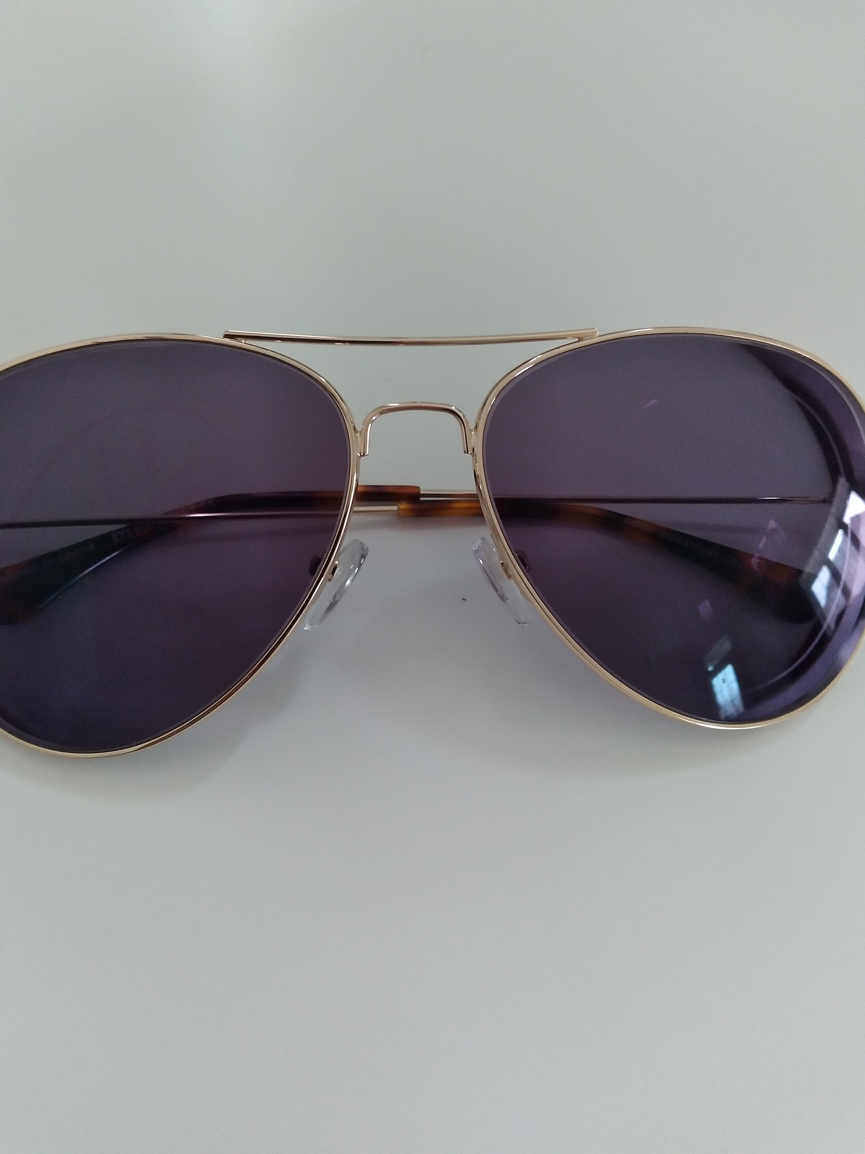 Good Vibrations - Aviator Gold Frame Prescription Sunglasses | Eyebuydirect