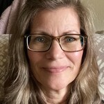 Donna O. - Brown Striped - rectangle - acetate