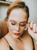 Kaley G. - Rose Gold - square - acetate-metal