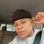 Rachel Y. - Clear Blue - round - plastic