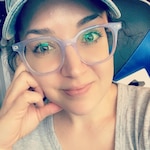 Kallie R. - Iridescent Clear - square - acetate