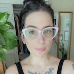 Kayla D. - Iridescent Pink & Tortoise - horn - acetate