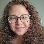 Christina  B. - Brown - rectangle - plastic