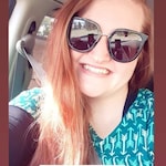 Renee J. - Green Floral - horn - acetate