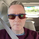 James W C. - Matte Navy - rectangle - plastic