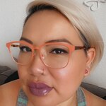 Silvia S. - Coral & Tortoise - square - acetate-metal